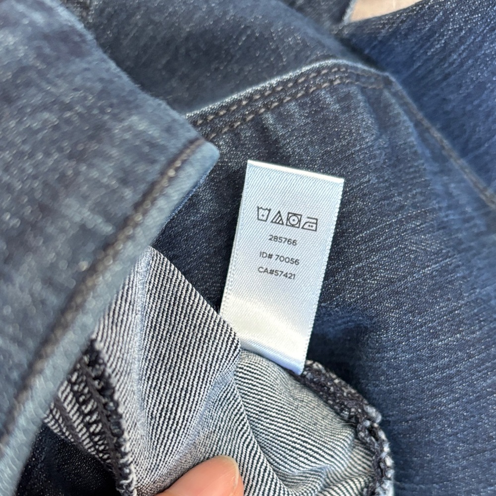 LOFT Curvy Straight Leg Jeans Dark Wash Size 30/10 - Picture 8 of 9